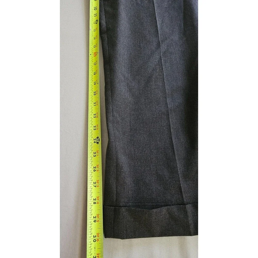 Vintage Lauren Ralph Lauren Men’s 36x32 Gray Wool Dress Pants Pleated Cuffed
